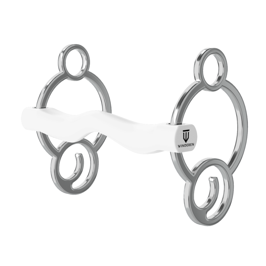 Wędzidło Winderen Wielokrążek - Sztanga - White Edition - Comfort