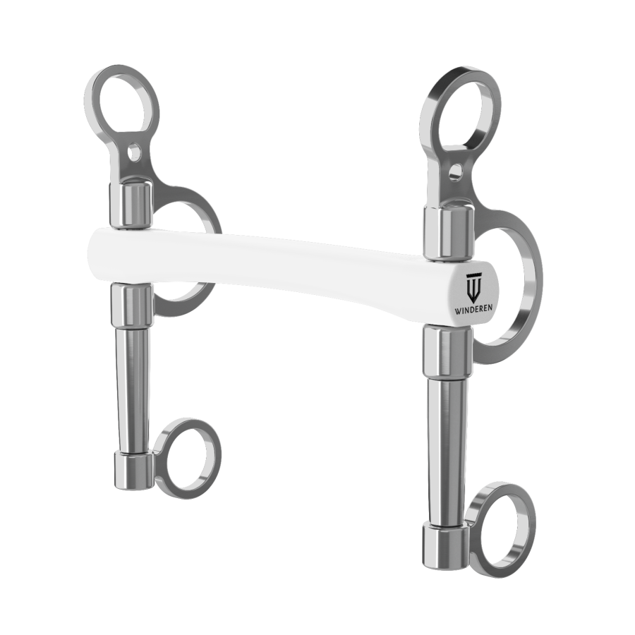 Wędzidło Winderen Pelham średni - Flexi - White Edition - Comfort