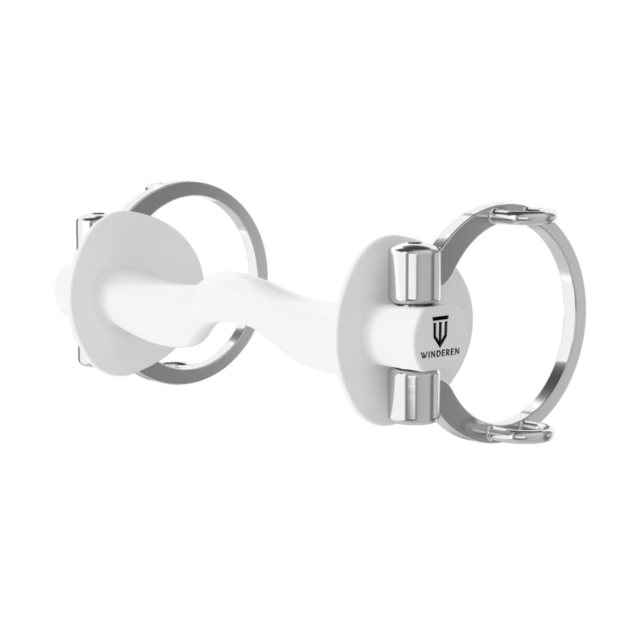 Wędzidło Winderen Cyganka - Sztanga ze śliniankami - White Edition - Comfort
