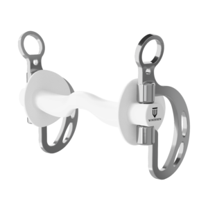 Wędzidło Winderen Kimblewick - Sztanga ze śliniankami  - White Edition - Comfort