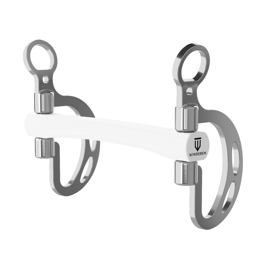 Wędzidło Winderen Kimblewick - Super Flexi - White Edition - Comfort