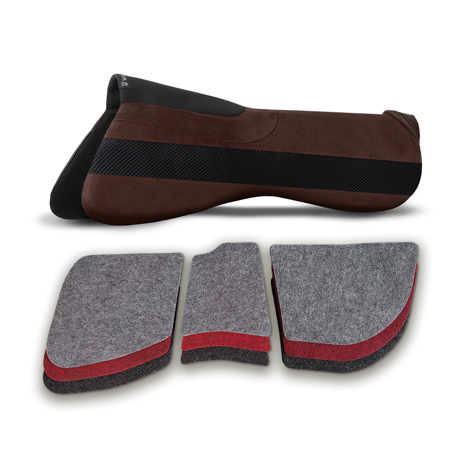 Podkładka pod siodło Winderen ujeżdżeniowa korekcyjna Comfort 18mm - Chocolate