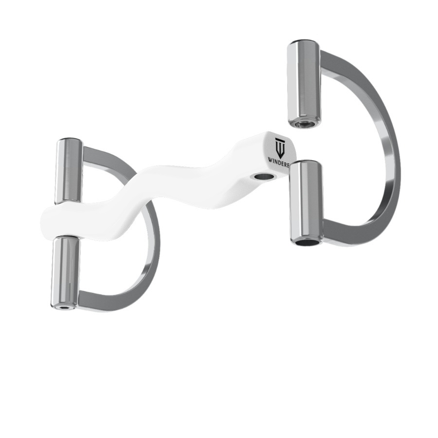 Wędzidło Winderen duże "D" - Sztanga - White Edition - Comfort - obrazek 2