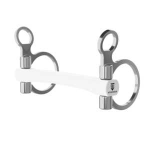 Wędzidło Winderen Baucher - Prosta sztanga sztywna  - White Edition - Comfort