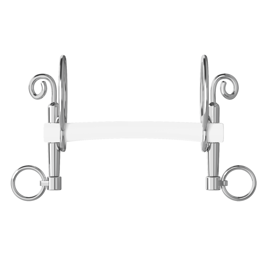 Wędzidło Winderen Swales Pelham krótki - Flexi - White Edition - Comfort - obrazek 3
