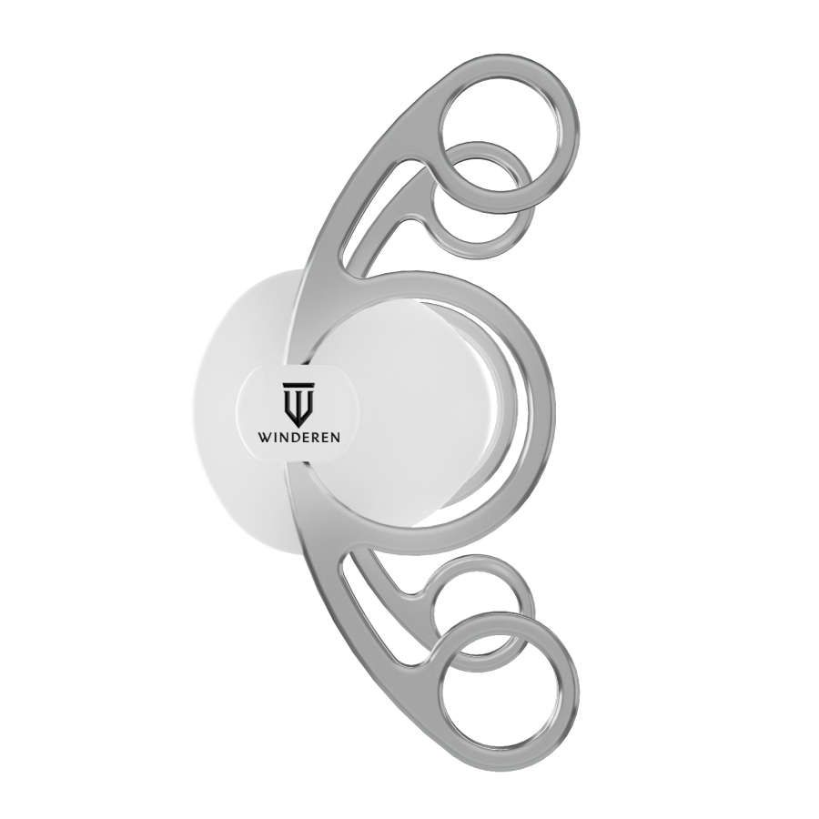 Wędzidło Winderen z czankami - Sztanga ze śliniankami - White Edition - Comfort - obrazek 3