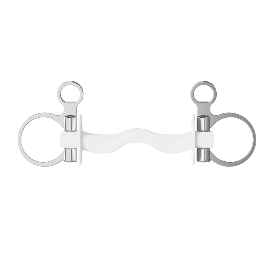 Wędzidło Winderen Baucher - Sztanga ze śliniankami - White Edition - Comfort - obrazek 3