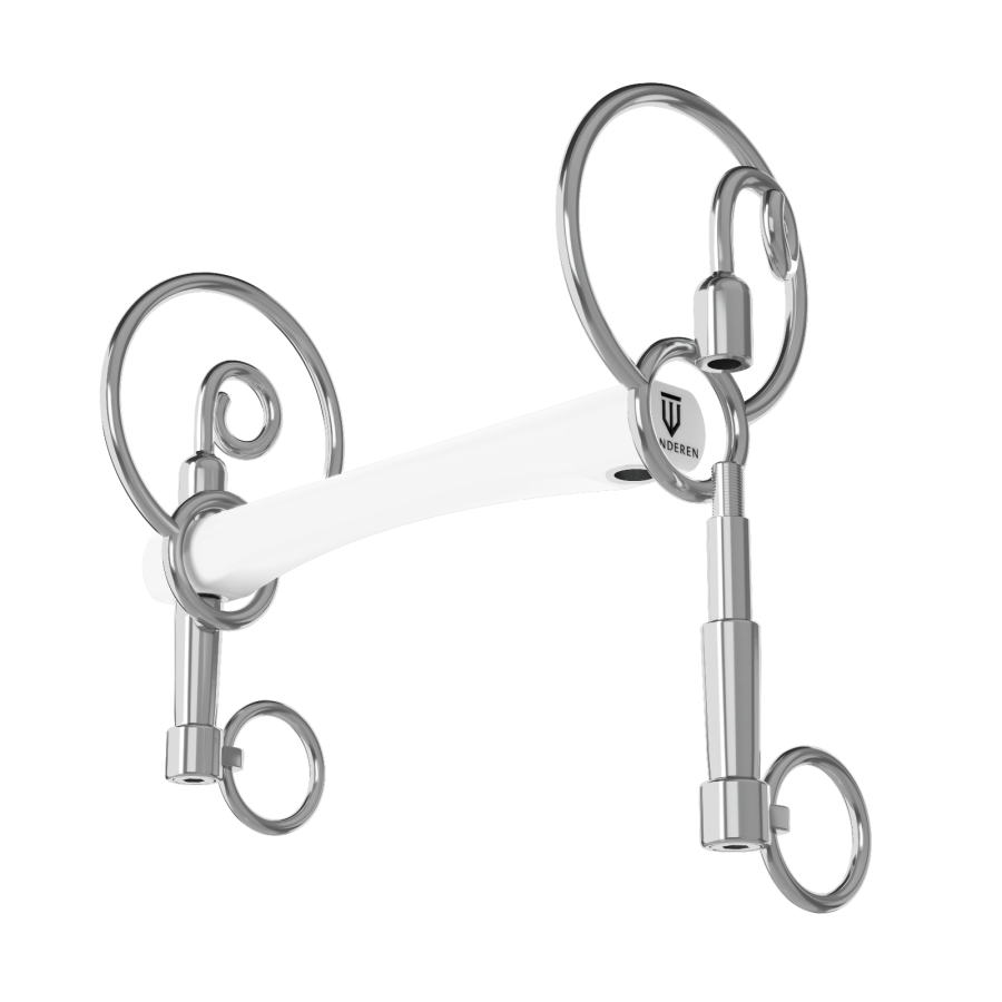Wędzidło Winderen Swales Pelham krótki - Super Flexi - White Edition - Comfort - obrazek 2