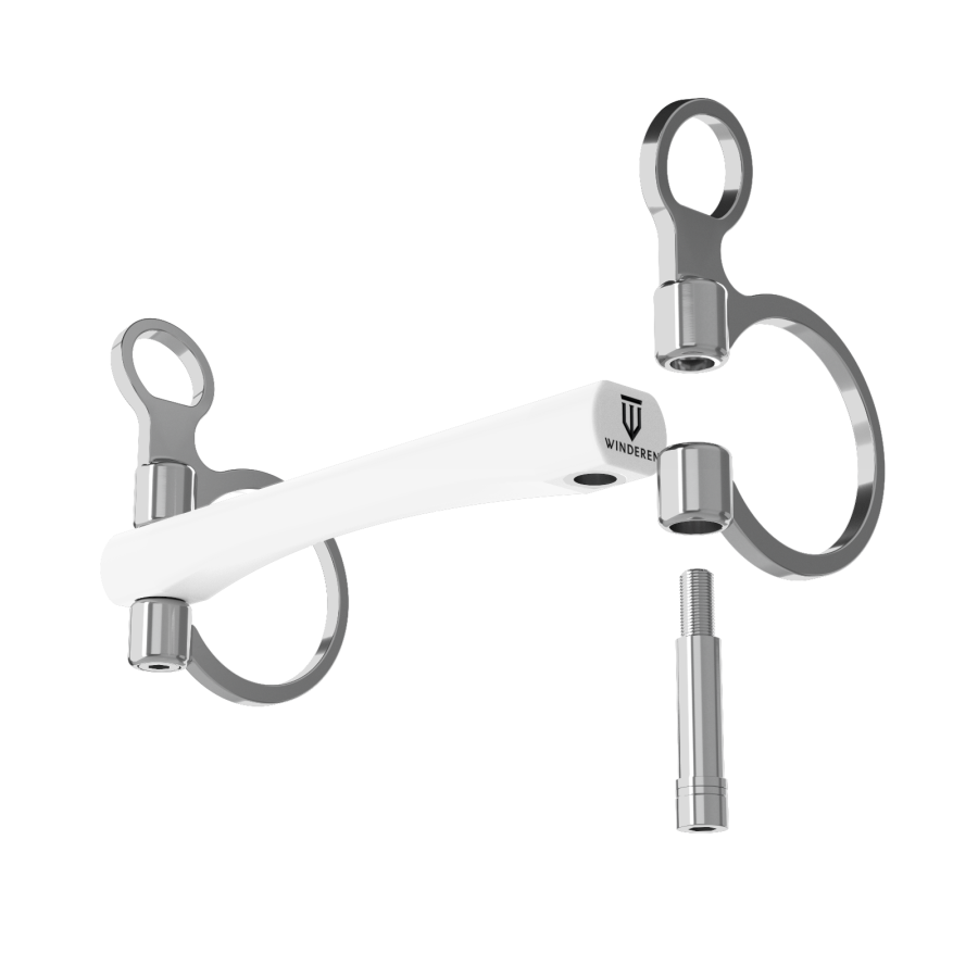 Wędzidło Winderen Baucher - Prosta sztanga sztywna - White Edition - Comfort - obrazek 2