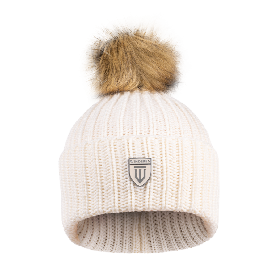 Czapka Winderen Merino - Pearl/Brown