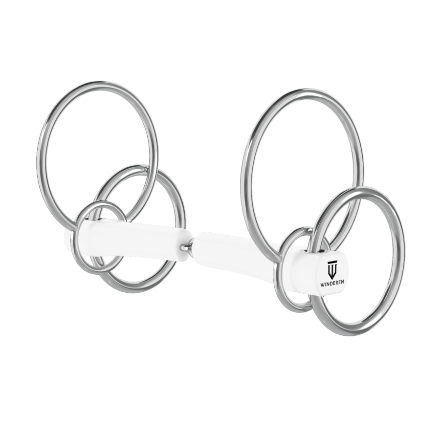 Wędzidło Winderen Scourier - Pojedynczo łamane - White Edition - Comfort