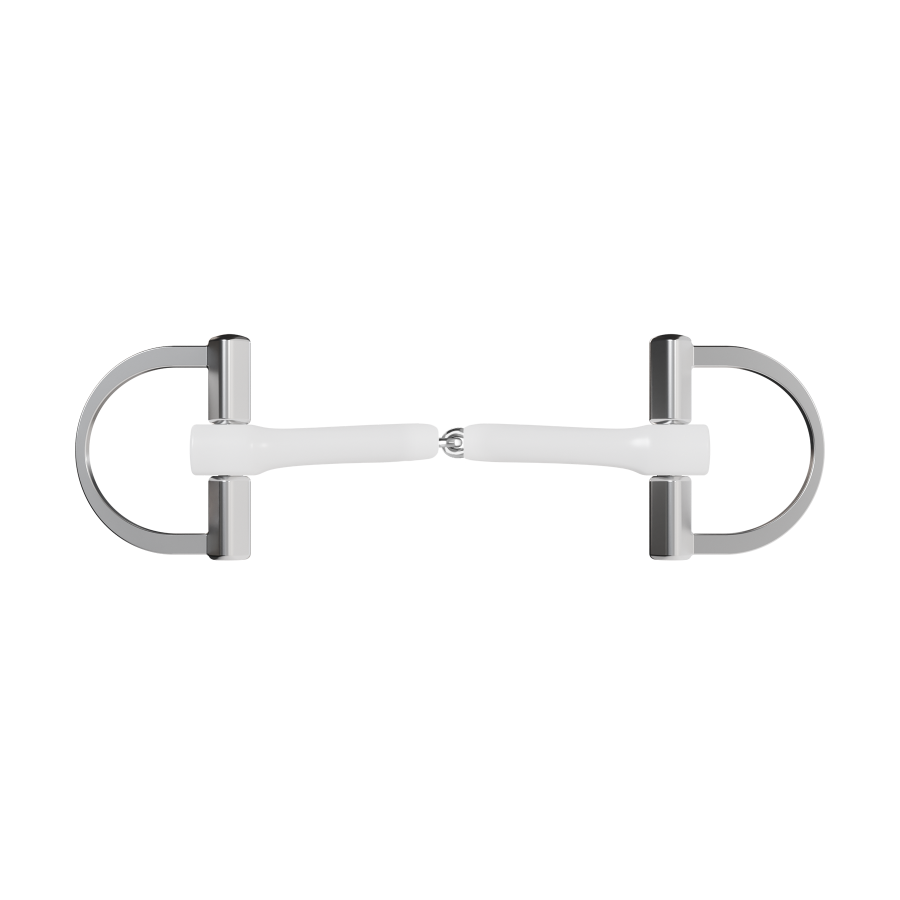 Wędzidło Winderen "D" - Pojedynczo łamane - White Edition - Slim - obrazek 3