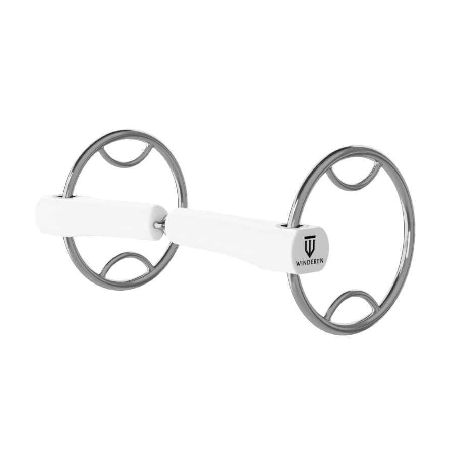 Wędzidło Winderen Beval - Pojedynczo łamane - White Edition - Comfort