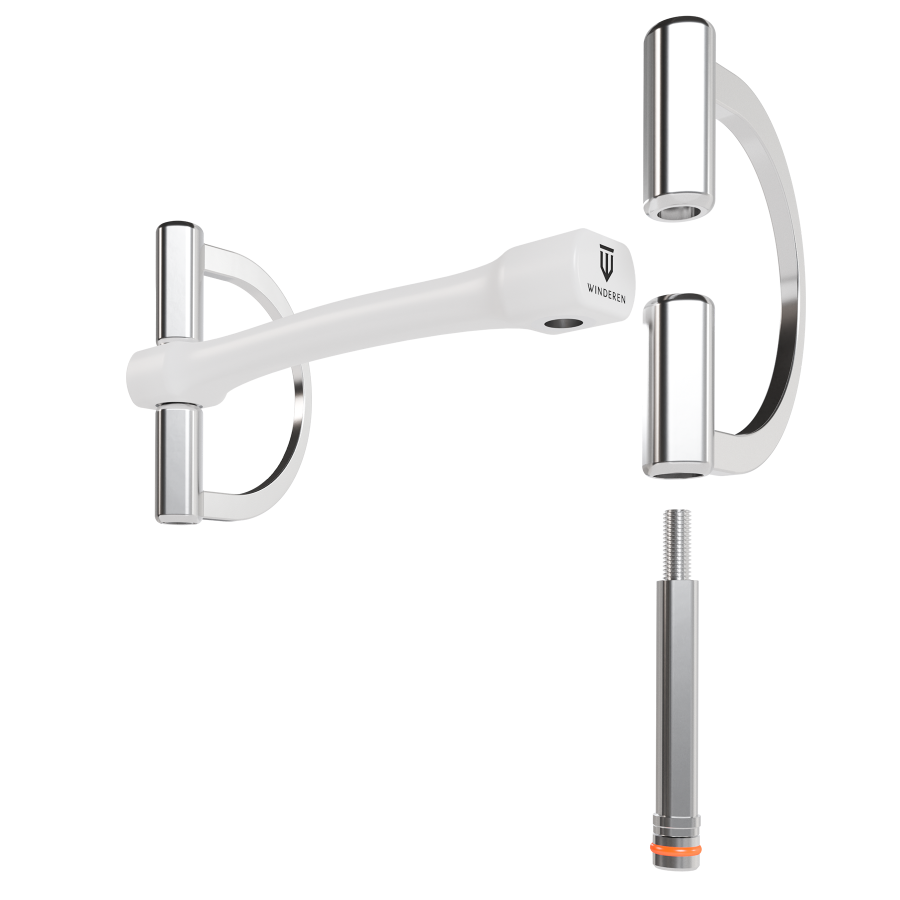 Wędzidło Winderen duże "D" - Flexi - White Edition - Slim - obrazek 2
