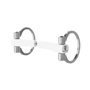 Wędzidło Winderen Oliwka - Pojedynczo łamane  - White Edition - Comfort