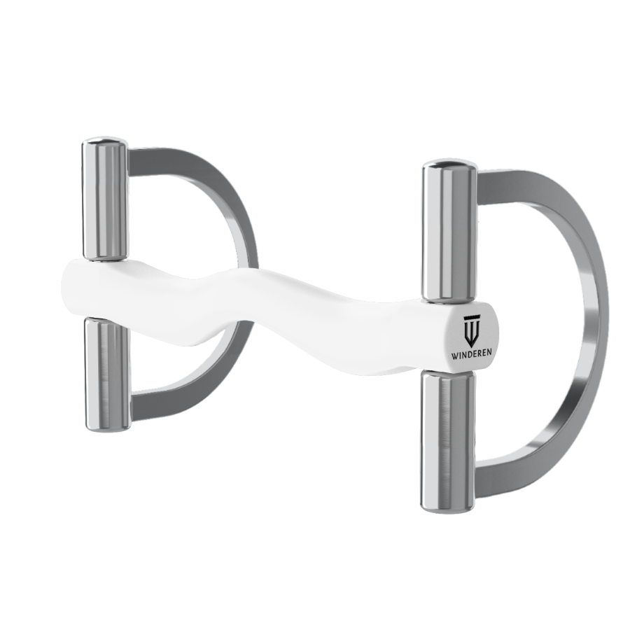 Wędzidło Winderen duże "D" - Sztanga - White Edition - Comfort