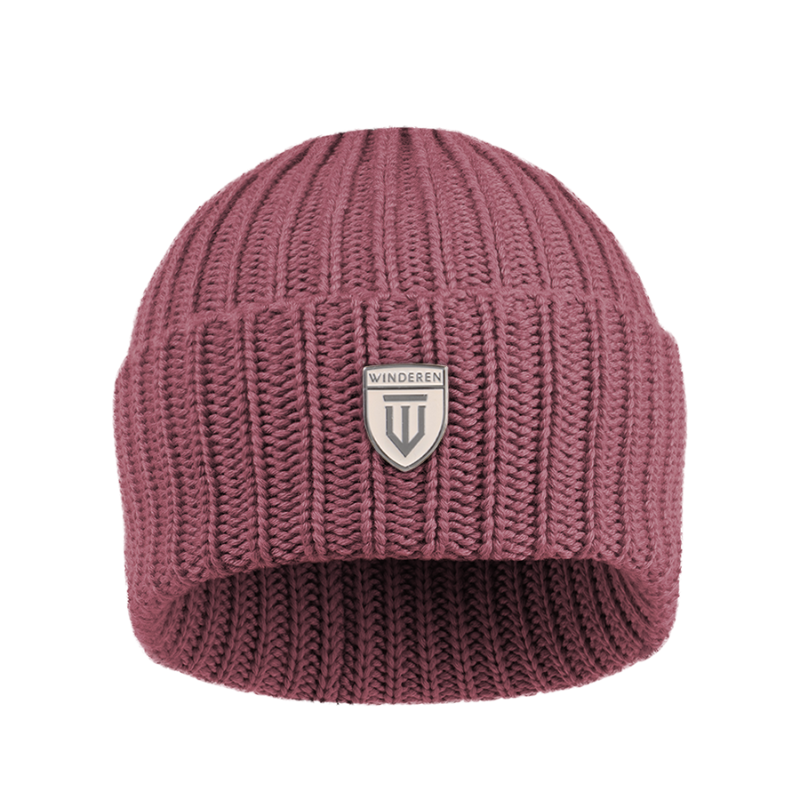 Czapka Winderen Merino - Dark Rose