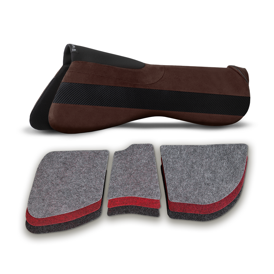 Podkładka pod siodło Winderen ujeżdżeniowa korekcyjna Super Slim 6mm - Chocolate