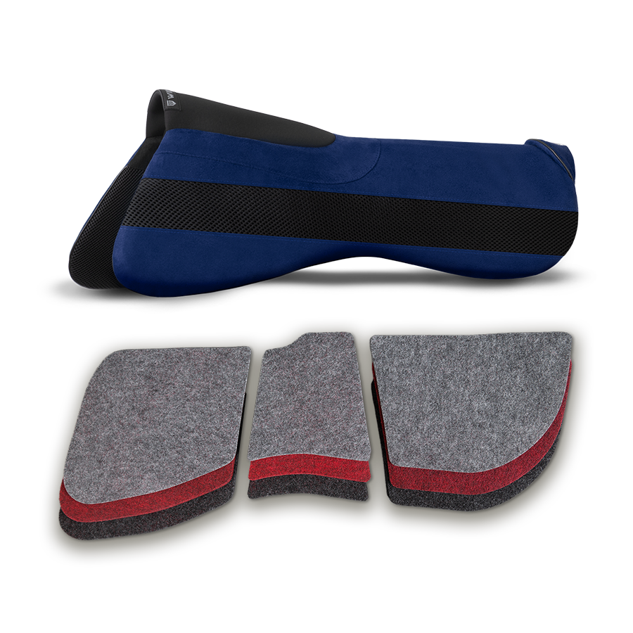 Podkładka pod siodło Winderen ujeżdżeniowa korekcyjna Super Slim 6mm - Dark Blue