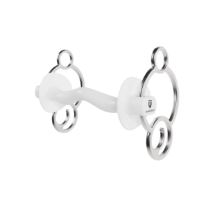 Wędzidło Winderen Wielokrążek - Sztanga ze śliniankami  - White Edition - Slim