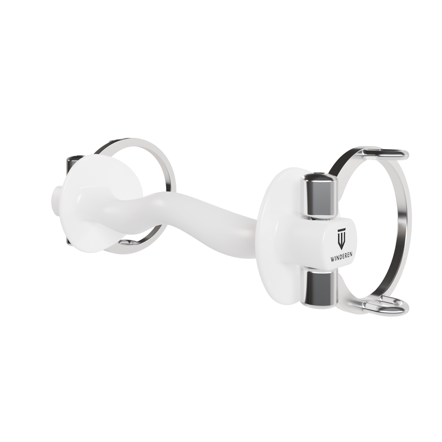 Wędzidło Winderen Cyganka - Sztanga ze śliniankami - White Edition - Slim