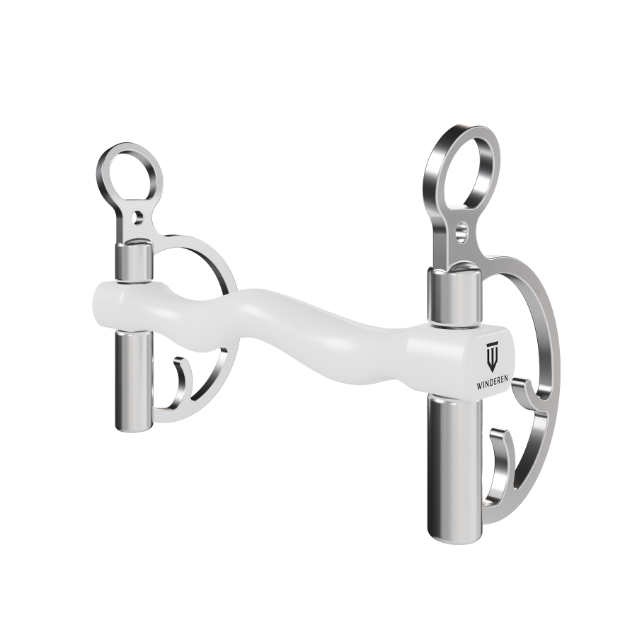 Wędzidło Winderen Kimblewick RNF - Sztanga - White Edition - Slim