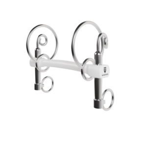 Wędzidło Winderen Swales Pelham krótki - Flexi  - White Edition - Slim
