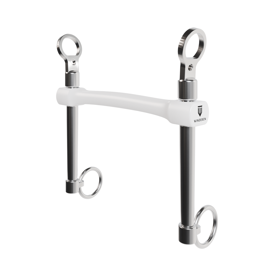 Wędzidło Winderen Munsztuk długi - Flexi - White Edition - Slim