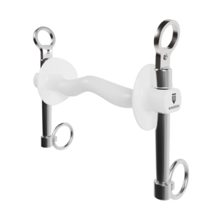 Wędzidło Winderen Munsztuk średni - Sztanga ze śliniankami  - White Edition - Slim