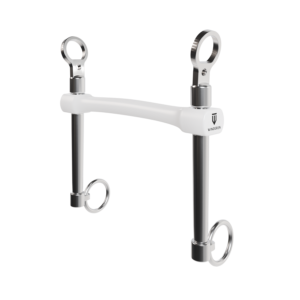 Wędzidło Winderen Munsztuk długi - Podwójnie łamany  - White Edition - Slim