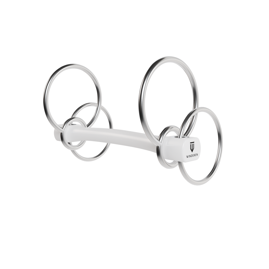 Wędzidło Winderen Scourier - Podwójnie łamane - White Edition - Slim