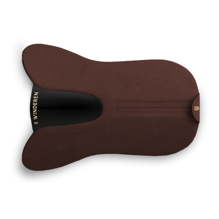 Pokrowiec do podkładki pod siodło Winderen skokowy - Chocolate