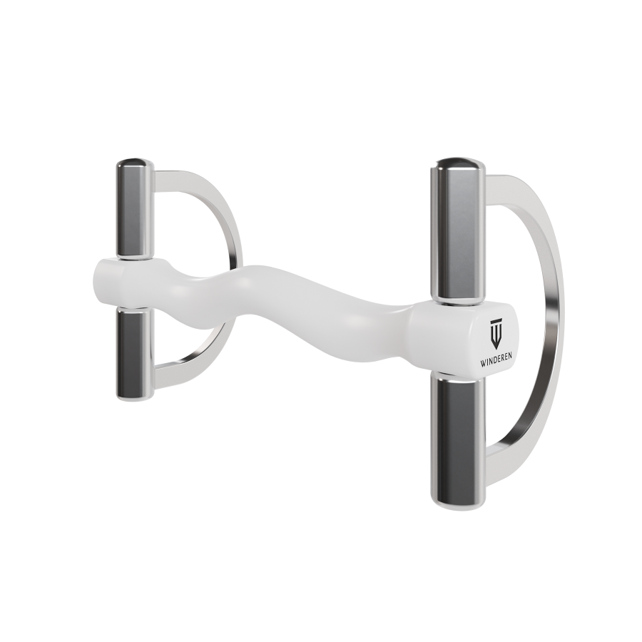 Wędzidło Winderen duże "D" - Sztanga - White Edition - Slim